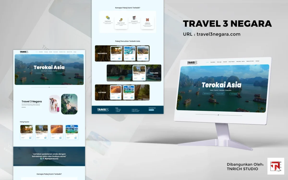 Website Travel 3 Negara